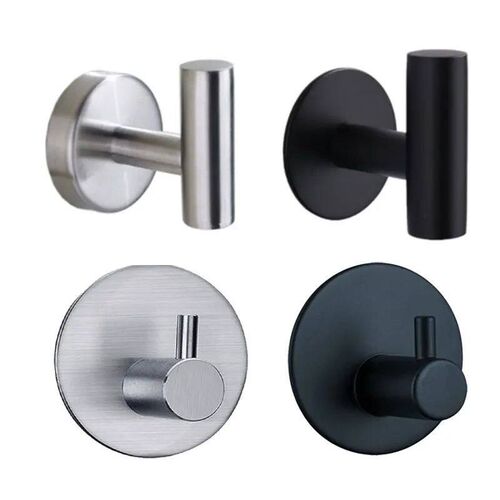 Aluminum Alloy Robe Hook Towel Hooks Self Adhesive Wall Coat