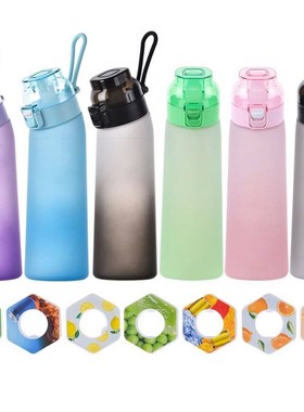 650ML Scent Flavored Water Bottle Leak-Proof with 7 Flavor P