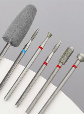 6pcs/set Diamond Sand Nail Files Drill Cuticle Polishing Bit