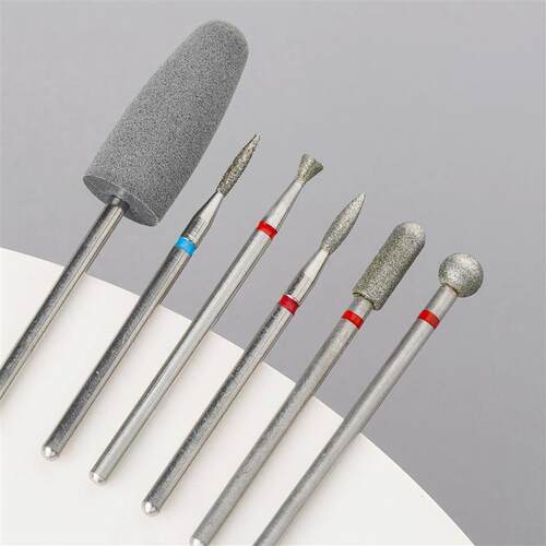 6pcs/set Diamond Sand Nail Files Drill Cuticle Polishing Bit