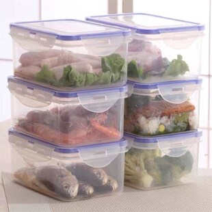 新款 plastic food fruit storage box crisper container can