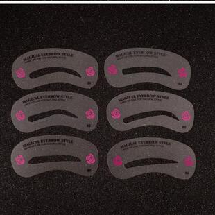 24 Styles Grooming Eyebrow Stencil Kit Makeup Tools DIY Beau