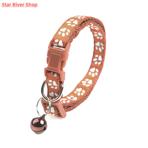 Colorful Cute Bell Pet Collar Adjustable Buckle Cat Collar P