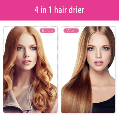 4in1 hair dryer brush curler straightener roller styler comb