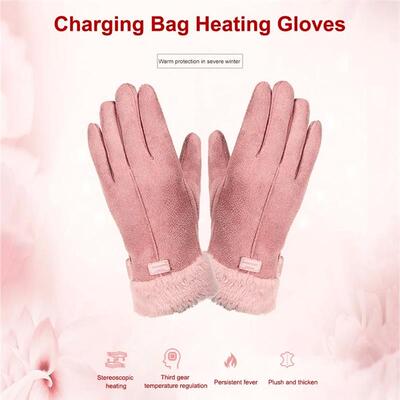Electric Heated Gloves Mitten USB Heated Gloves Touch Screen