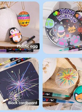 120 Colors Acrylic Paint Pens Markers Brush Tip Paint Marker