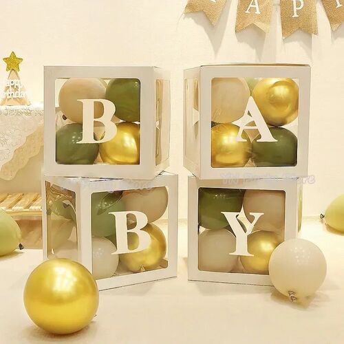 Transparent Balloon Letter Box Baby Shower Decoration Birthd