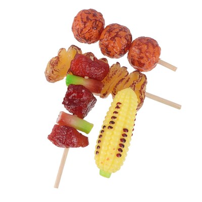 4pcs Simulation Barbecue Strings BBQ Skewer Roast Beef Strin