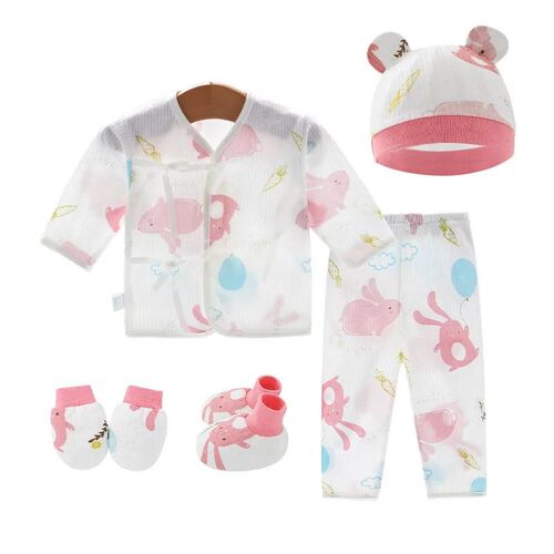 5/2PC Newborn Clothes Set Cartoon Cotton Outfit Long Sleeve