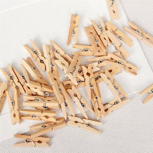 50/100/200pcs Clips Wood Photo Album Clamp DIY Picture Mini