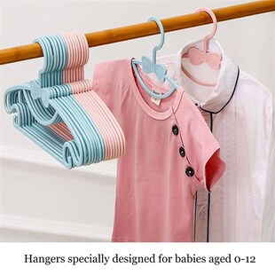 10Pcs Baby Hangers, Non-Slip Kids Baby Clothes Hangers Infa
