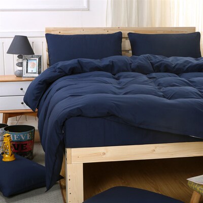 Cotton Bed sheets set quilt cover pillow case bedding 4 sets