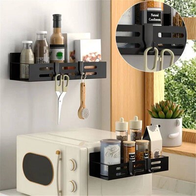 1/2pcs Magnetic Storage Shelf Household Kitchen Refrigerator