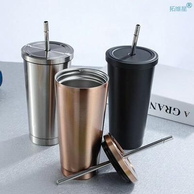500ml Stainless Steel Coffee Mug Thermo Mug with Lid Beer
