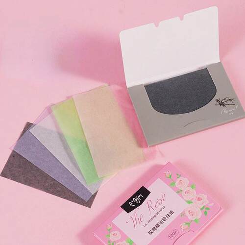 100pcs/set Facial Oil Blotting Paper Matte Face Wipes Oil Co
