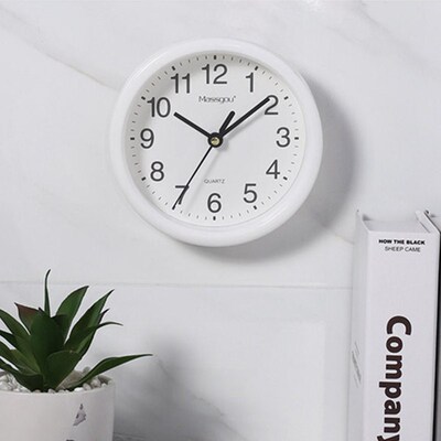 15cm Small Wall Clocks Classic Simple Thick Border No Tick M