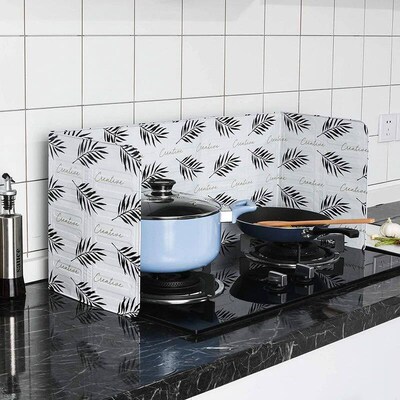 Foldable Kitchen Gas Stove Baffle Plate Board Aluminum Oil S