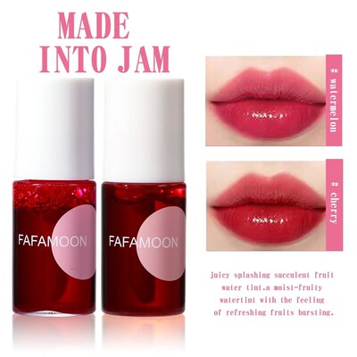 Watertint Dye Lip Stain Cherry Juice Lip Gloss Tint Non-stic