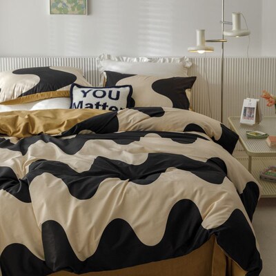 mono color sheet bedsheet bed linen spread cotton bed cover