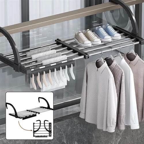 Foldable Drying Rack 42-72CM Extendable Radiator Clothes Air