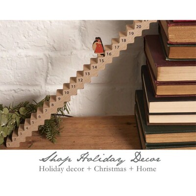 Advent Countdown有趣的圣诞老人楼梯倒计时日历圣诞倒计时摆件