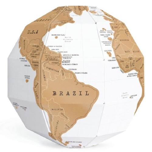 New Scratch Off 3D Globe World DIY Poster Travel Map gift