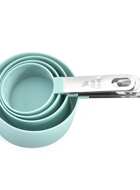 4 Pcs Stainless Steel Handle Measuring Cup Spoon Set Tools