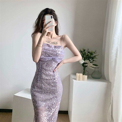 Spice Girls hip ress, summer new figure-flattering sequine p