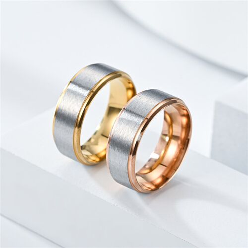 Output Fashion 8MM DualColored Ring 2025 Europe US Style Tai