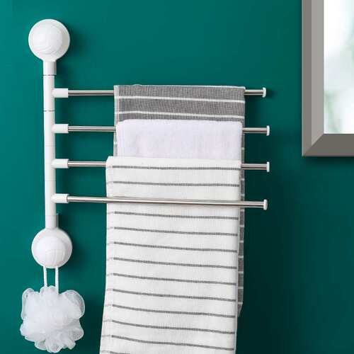 Puh-free 304 stainless steel bathroom rack kitchen rag rack