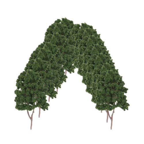 20pcs Model ree 7.5cm Green, Train Railroad Architecture ama