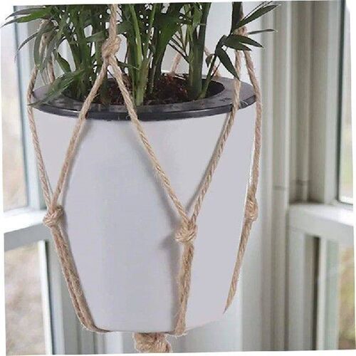 1/2/3pcs Flower Pot Hemp Rope Hanging Net Straw Macrame