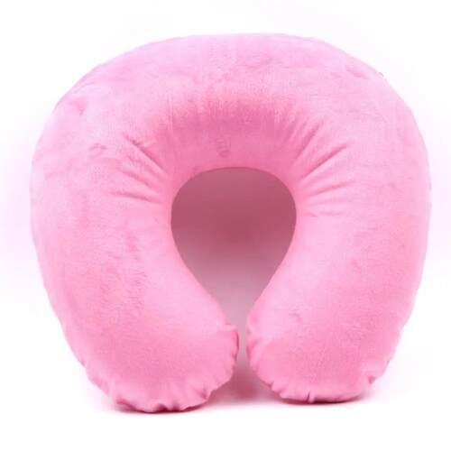 Flocking Plush Fabric Cover Inflatable Pillow Outdoor Travel
