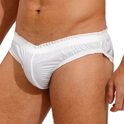 Mens Water Resistant Briefs Pool Party Underwear Low Rise El