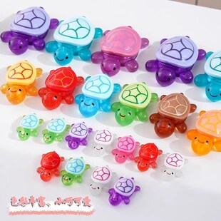 Turtle Glue Cream Figurine Resin Tiny Dark the Glow New