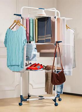 Foldable Clothes Drying Rack for Saving Space, Mobile Tower