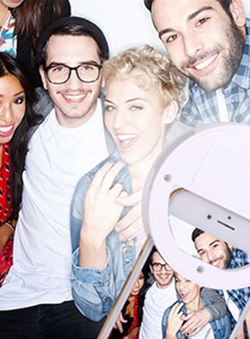 Universal Selfie LED Ring Flash Light Portable Mobile Phone