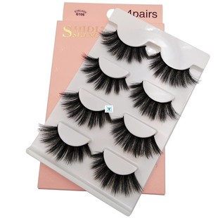 Mink lashes 3/4 pairs false lashes natural fluffy dramatic