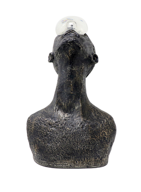 现代摆件室内软装创意蓝色雨滴抽象半身人物艺术品雕塑装饰品摆件