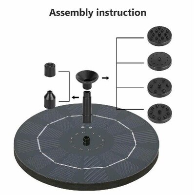 Solar Floating Fountain Self-Contained Solar Pump Water