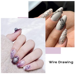 6ml Wire Drawing Gel Nails Polish Spider Web Varnish Paintin