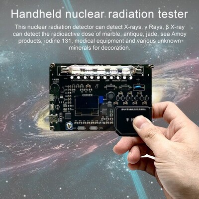 Handheld Simple Assembled DIY Geiger Counter Kit Module Nucl