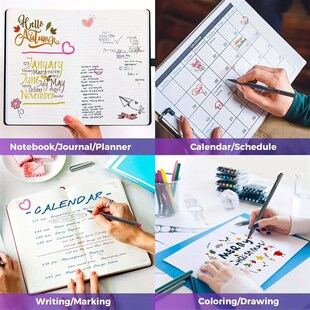 12-100pcs Colorful Line Drawing Pen Set Micro Tip Fineliner