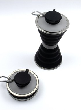 500ML Silicone Water Bottle Cup Foldable Leak Proof Portable