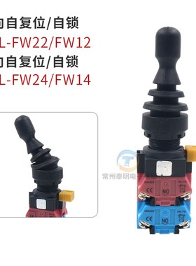 红开四向自复自锁主令开关HKL-FW/2/1十字摇杆 孔22mm操纵杆