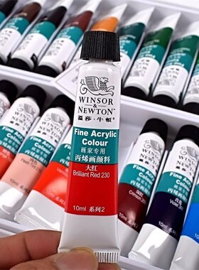 windsor newton24色acrylic colour paint set亚克力丙烯颜料套装