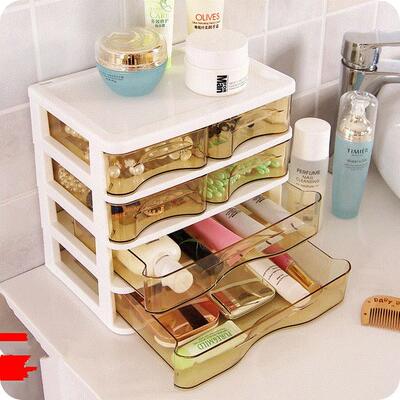 modern design desktop plastic storage box with drawers
