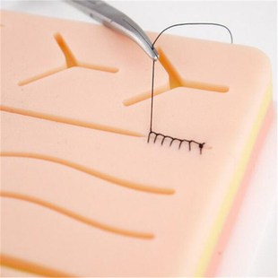 3D缝合模块仿真肤色皮肤穿刺练习材料订制各种尺寸0度柔软硅胶片