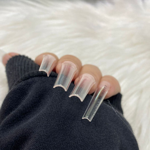 XXL Long Acrylic Nail Tips Coffin Straight False Nails Mani
