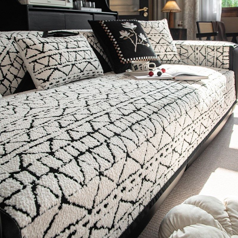 毛绒沙发垫冬季新款坐垫防滑皮沙发高级感加厚靠背直排沙发罩巾,居家布艺,沙发垫,淘宝优惠券,粉丝福利购,淘宝优惠卷